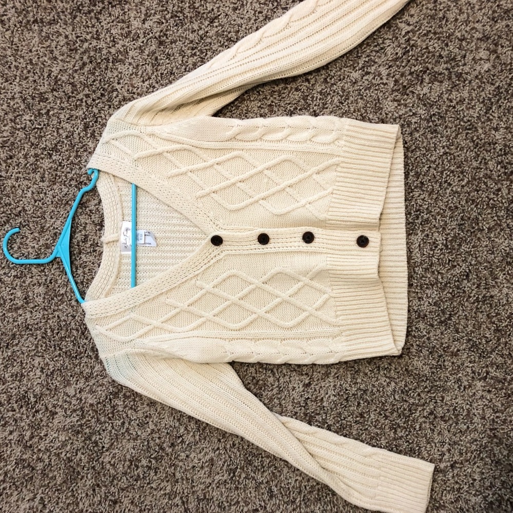 tan button up cardigan from pacsun size medium